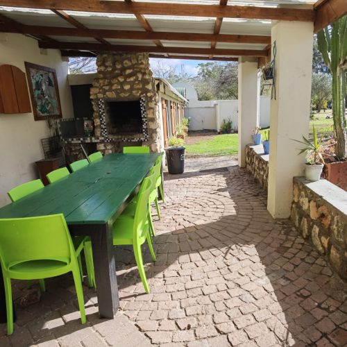 Outdoor area with braai
